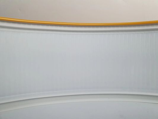 حرف القناة الألومنيوم غطاء تقويم مع 70MM عرض في الصفراء ألومنيوم خط القناة