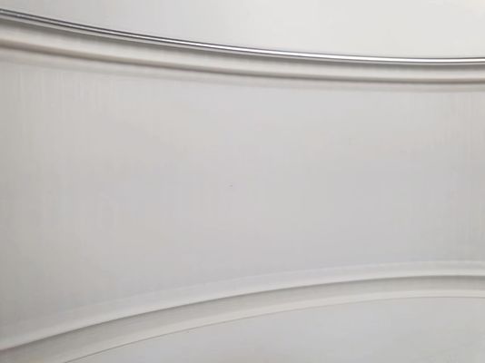 اليد ثني الألومنيوم غطاء التجميل الفضة المواد الألومنيوم سبائك لفائف القناة خطاب غطاء التجميل