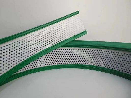اللون الأخضر مع الثقوب الألومنيوم تقليص قبعة يد منحنية 50M لفة مع الملفوف سبيكة الألومنيوم