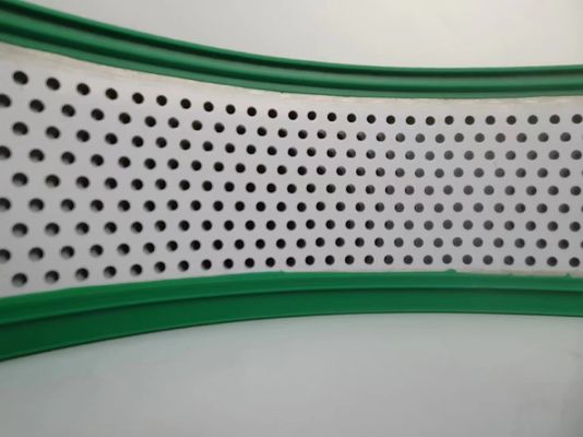 اللون الأخضر مع الثقوب الألومنيوم تقليص قبعة يد منحنية 50M لفة مع الملفوف سبيكة الألومنيوم