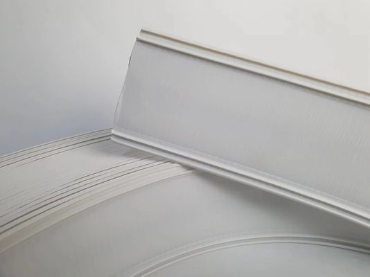 اليد الملتوية البلاستيكية الألومنيوم طلاء غطاء الملف الأبيض 68MM 70MM 76MM 93MM