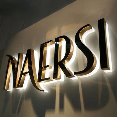 ألومنيوم LED علامة القناة الإشارة التصاميم المخصصة خطوط القناة مضاءة خلفيا